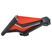 Auvent rétractable en aluminium pour balcon de piscine commerciale extérieure, protection UV, capteur de pluie et de vent, abri contre la pluie