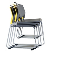 Chaises de conférence GAOSHENG super empilables et connectables, base en plastique, design moderne, norme BIFMA, usage polyvalent