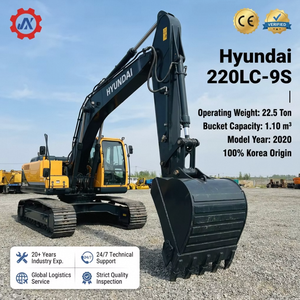 Excavadora de cadenas Hyundai 220LC-9S usada de alta calidad, 22 toneladas, lista para exportación - Product Image 2
