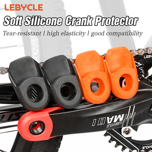 LEBYCLE, venta al por mayor, Protector de brazo de manivela de bicicleta <span class=keywords><strong>MTB</strong></span>, Protector de bielas de bicicleta, botas de manivela de Ciclismo de silicona, cubierta a prueba de polvo - Product Image 3