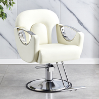 Chaise de barbier moderne en gros Mobilier de coiffure en cuir synthétique de l'usine pour salons de coiffure