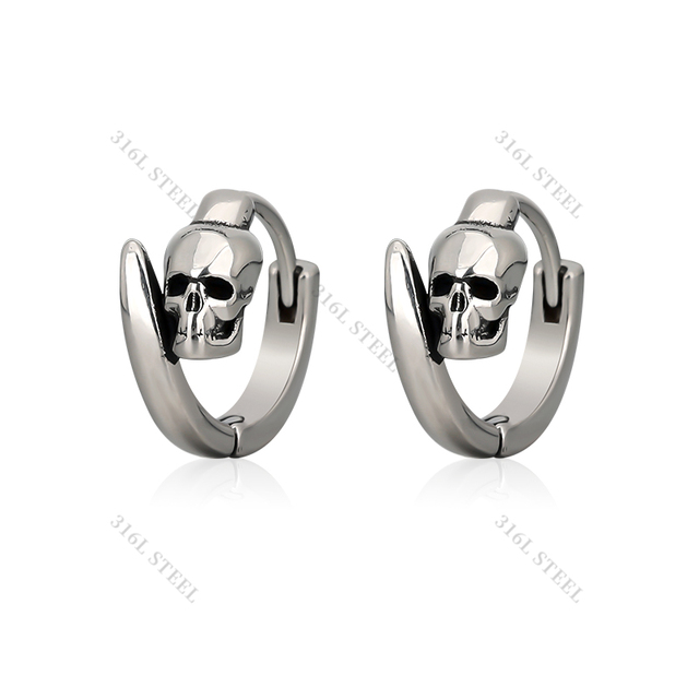 GZN 18k Gold Plated Stainless Steel Body Jewelry Piercing Earrings Hinged Segment for Women Men Engagement Party Gift