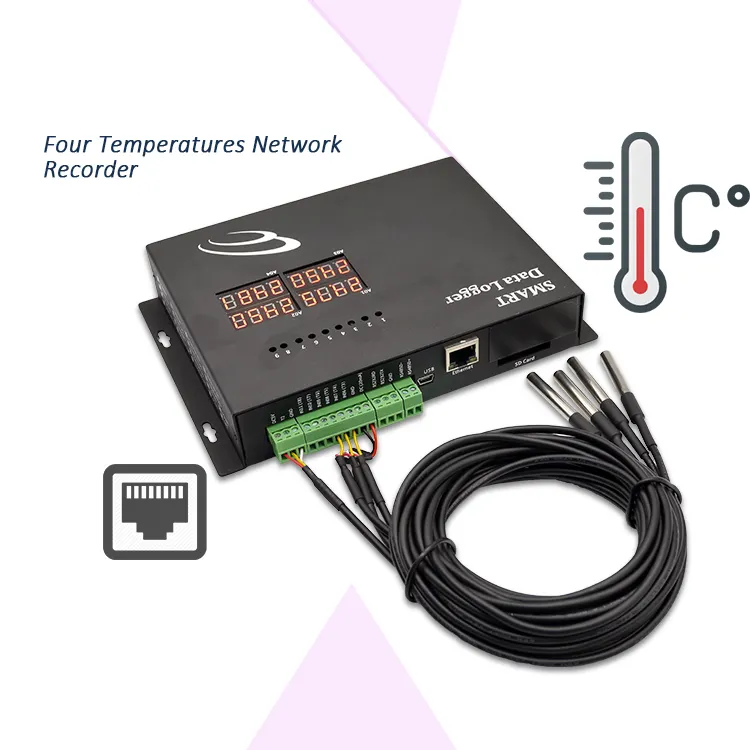 マルチチャンネルネットワークデータロガーワイヤレスアラーム冷蔵庫温度モニターシステム温度データロガー