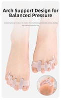 Correcteur d'hallux valgus pour le gros orteil - Séparateur d'orteils pour hallux valgus et varus, redresseur d'orteils superposés