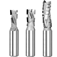 Fraise à compression spirale en diamant polycristallin (PCD) Z=2+2 pour routeur CNC SRM