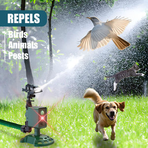 Rociador con sensor de movimiento a prueba de agua IP65 con energía <span class=keywords><strong>solar</strong></span> para disuadir a los zorros, mapaches para perros Con luz intermitente - Product Image 4