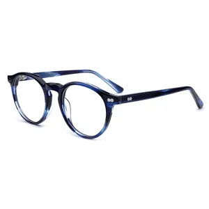 Latest Model Acetate Optical Glasses Retro Optics Round Frames Glasses Frames For Men Women