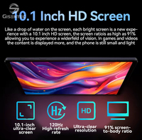 Tablette PC Gisentec 2025 A20-C Android 14 2K Incell, grande batterie, processeur Octa Core, haute performance, 12 Go + 512 Go, écran 10,1 pouces