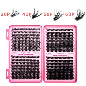 Spikes Lash Individuals Volume Cils Clusters D-Curly Lash Clusters Kit 12-20MM DIY Extensions de Cils, 6 Styles Lash Clusters - Product Image 5