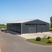 Bâtiment préfabriqué en acier moderne et personnalisable pour entrepôt, structure industrielle, atelier à ossature métallique moderne