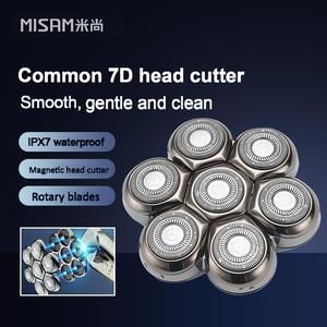 CITICITY Men's Seven-Head Razor Body Washing Electric Knife Accessory Set Household Use USB Power Source Bald Machine Razor - Product Image 2