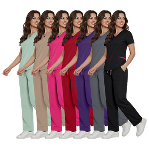 Conjuntos de Uniformes Médicos Personalizados 42337; Trajes de Trabajo de Alto Rendimiento, Blusas de Lino para Mujer, Ropa Elegante - Product Image 1