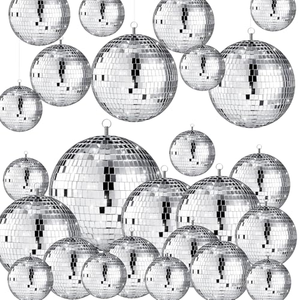 Hot Selling Custom Commercial Christmas Decoration Supplies 2026 Christmas Tree Ornaments <b>Plastic</b> Foam Disco <b>Mirror</b> Ball - Product Image 1