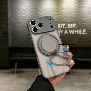 เคสโทรศัพท์แบบฝ้าพร้อมขาตั้งแม่เหล็กหมุนได้ ดีไซน์ใหม่ สำหรับ iPhone 17 Pro Max 17Air ป้องกันการตกกระแทก - Product Image 4
