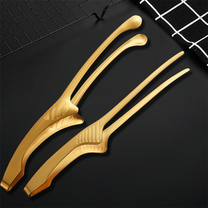 304 Stainless Steel Korean <b>Style</b> Pointed-to-Round-<b>Head</b> BBQ Tongs, Food Tongs, Hot Pot Tongs, Barbecue Tongs, Bread Tongs, - Product Image 3