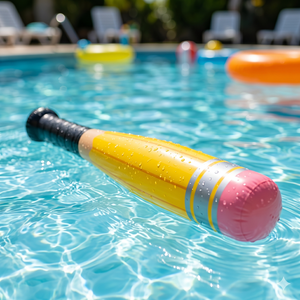 Bâton de baseball gonflable en forme de crayon, PVC, 36 pouces, jaune, écologique, idéal pour les fêtes, les jeux de piscine, les anniversaires et les carnavals - Product Image 4