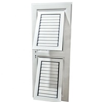 Fenêtre à persiennes en aluminium à ouverture vers l'extérieur pour l'admission de l'air
