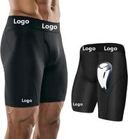 Calzoncillos de Compresión con Tirantes Deportivos Integrados y Sistema de Protección Inguinal para Béisbol y Fútbol Americano, Logotipo Personalizado