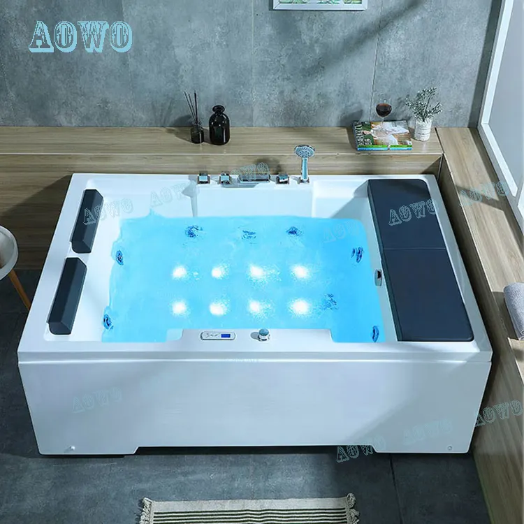 Baignoire glacée baignoire 2 personnes massage spa acrylique douche tourbillon à jets yacuzzi dans l'hôtel
