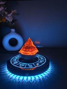 Support d'affichage HCNT à lévitation magnétique avec lumières colorées en forme d'étoiles, rotation à 360 degrés, capacité de charge 300G-350G - Product Image 6