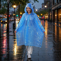 Pare-pluie universel jetable en PE pour adulte, léger, coupe-vent et imperméable, personnalisable avec logo, idéal pour la randonnée, les voyages, le camping et la moto