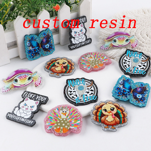 Acrylic Planar Resin Flatback Cartoon For DIY Gift Crafts Jewelry Accessories <b>custom</b> acrylic flatbacks - Product Image 3