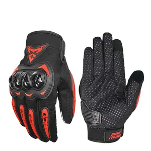 Touch Screen Motorcycle Riding Knight Gloves Summer Motorbike Drop-Resistant Gloves Hard Shell Protective Off-Road Gloves