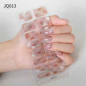 16 Puntas Adhesivas de Gel UV de Larga Duración para Uñas, Parches de Gel para Uñas, Tiras de Gel Semicurado que Requieren Lámpara UV - Product Image 4