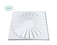 Diffuseur de ventilation carré réglable pour plafond, à vortex, flexible, économie d'énergie, pour gymnase, hôpital, escalier, hall