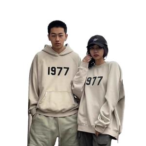 Conjunto de Sudadera con Capucha y Pantalones Deportivos Essential 1977, 100% Algodón, Forrado, para Hombre, Descuento de Fábrica 2026, Listo para Comprar - Product Image 3