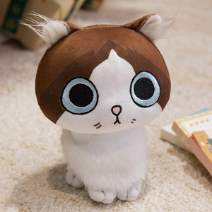 Nuovo arrivo peluche <span class=keywords><strong>grandi</strong></span> <span class=keywords><strong>occhi</strong></span> profumati gatto farcito decorazione per la casa regalo di Halloween morbido piccolo gatto bambola in piedi - Product Image 3