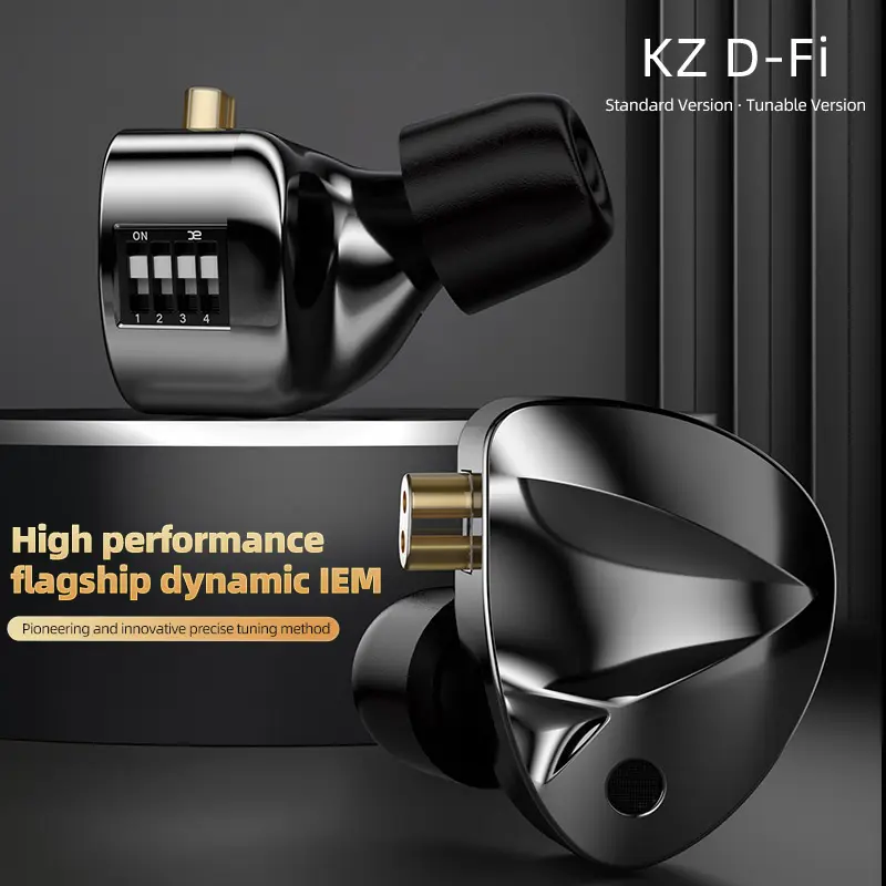 KZ D-Fi 1DD Năng Động Trong Tai Không Có Công Tắc 3.5Mm Có Dây Tai Nghe Thể Thao Tai Nghe Âm Nhạc Chơi Tai Nghe