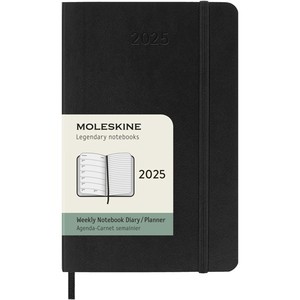 Agenda Settimanale Moleskine Modello 107949-1, Copertina Morbida, Formato B5, 12 Mesi, 100 Fogli Interni, Rilegatura a Spirale e Specifiche in Lamina - Product Image 1
