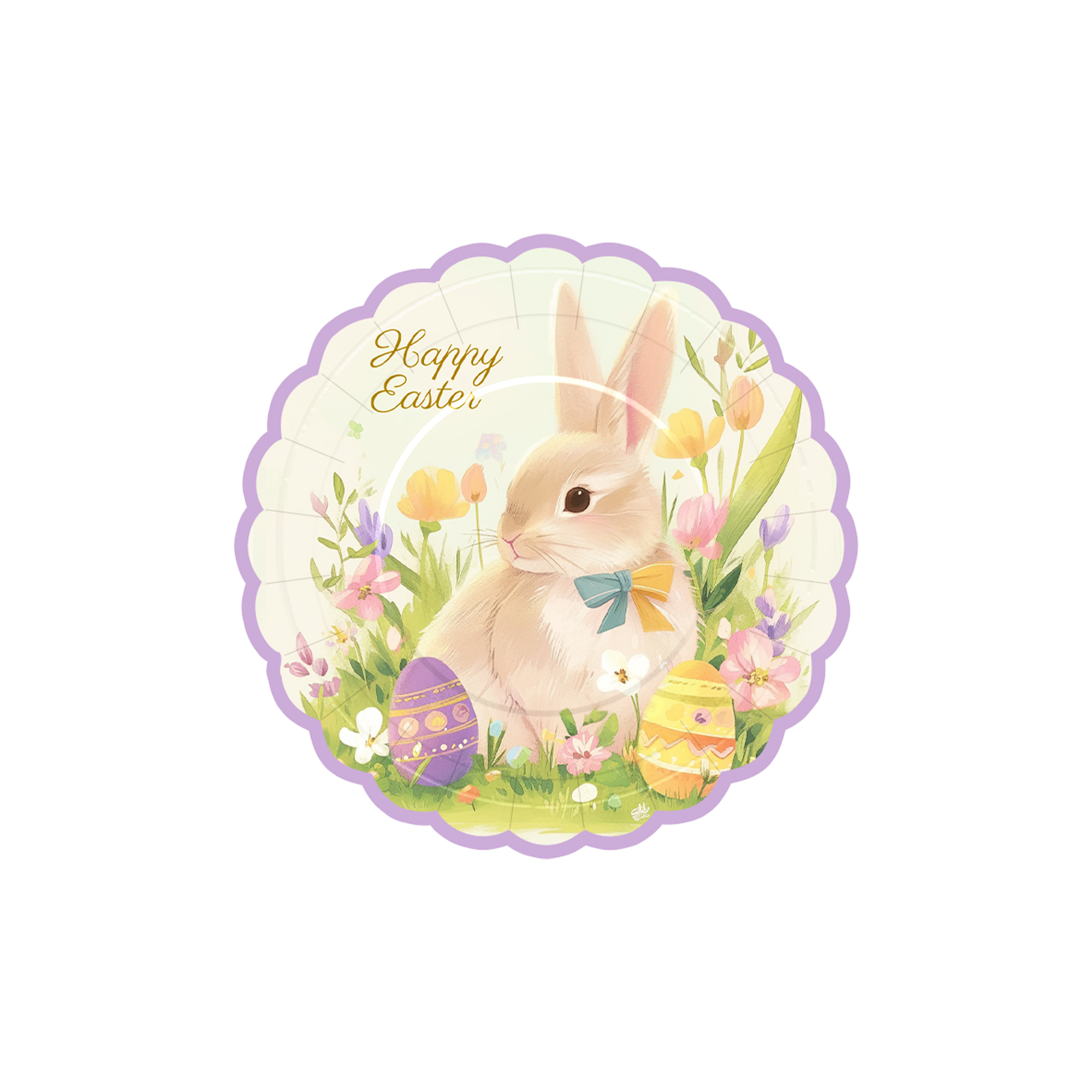 Plato de papel de 7 pulgadas * 8 unidades