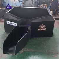 Bac de coulage de béton OEM pour excavatrice et mini-chargeuse, avec supports de montage personnalisés CE et bord anti-usure de la gueule de coulage