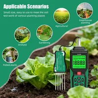 Testeur de sol numérique haute précision 9 en 1 pour jardin, capteur NPK, pH-mètre, EC-mètre, sonde de température, d'humidité, de salinité et de fertilité