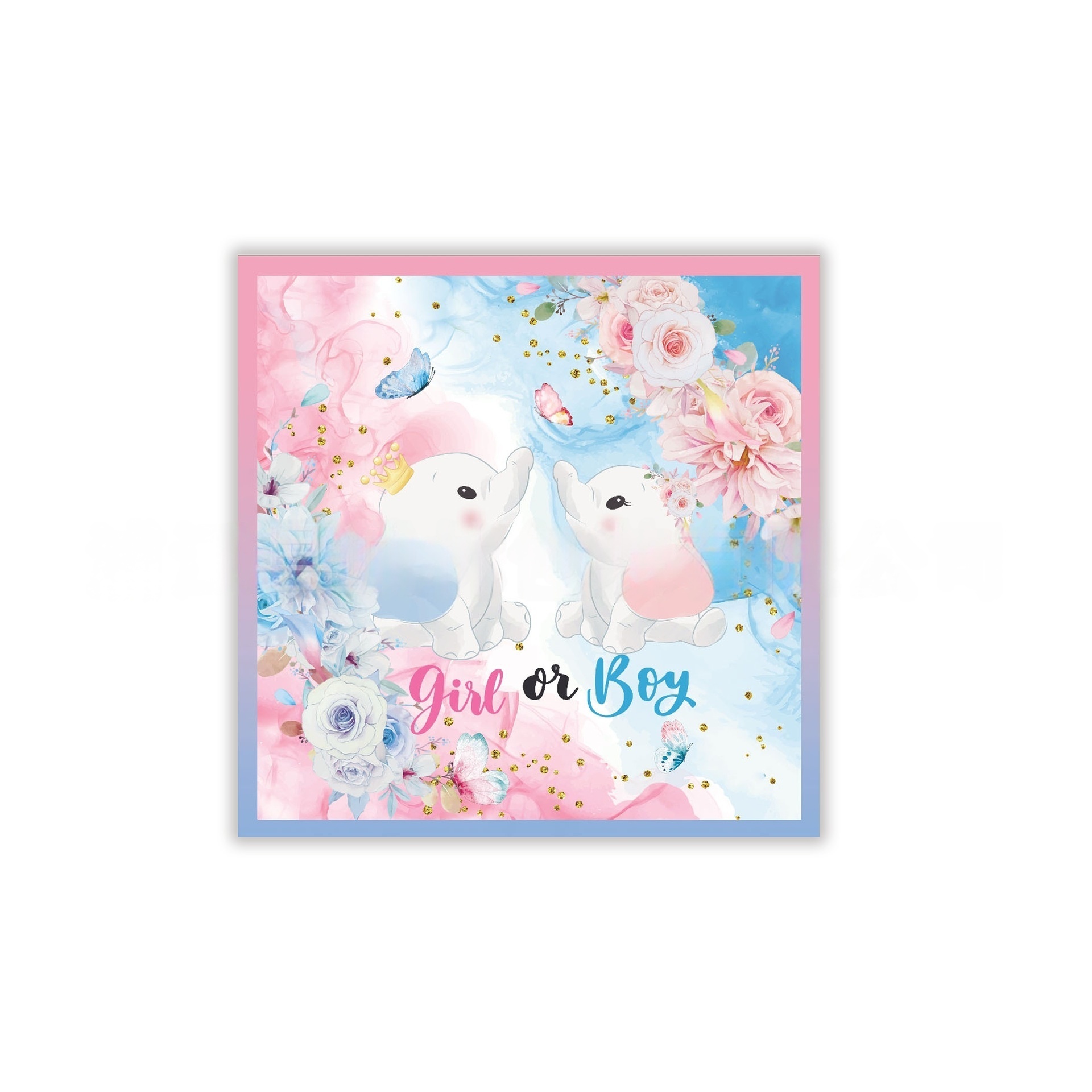 pink blue     tissue * 20pcs