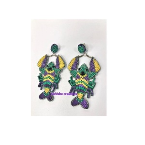 Boucles d'oreilles pendantes tendance faites à la main avec perles, boucles d'oreilles pendantes en perles de rocaille pour femmes, accessoires de bijoux élégants pour un usage décontracté - Product Image 6