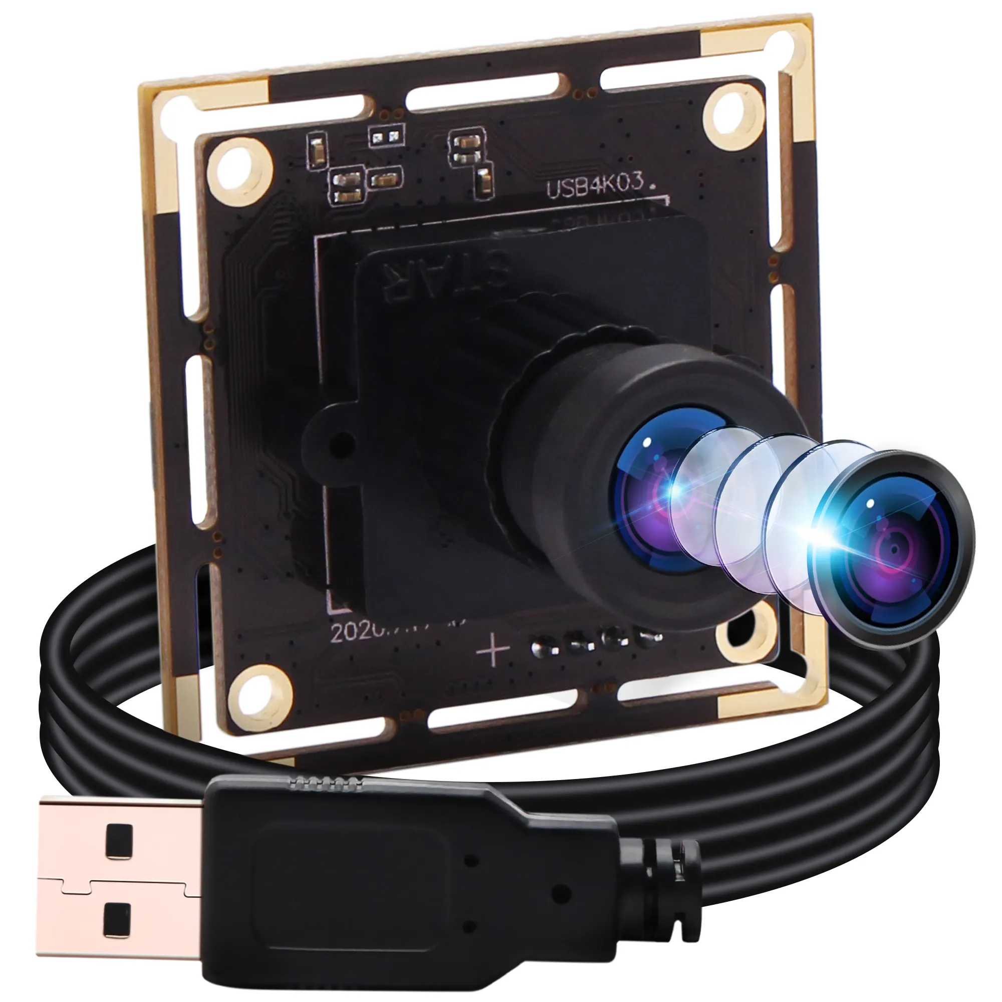 HD 4K USB kamera modülü IMX415 Mini USB kamera kurulu M12 dağı Lens bilgisayar için bilgisayar masaüstü dizüstü bilgisayar