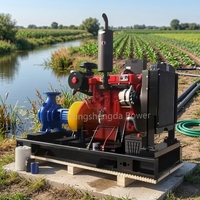 Bomba de Agua Centrífuga de Una Etapa de Alto Flujo 400 M³/h 8x10 Pulgadas con Motor Diésel para Riego Agrícola y Remolque con Generador, Certificación CE ISO