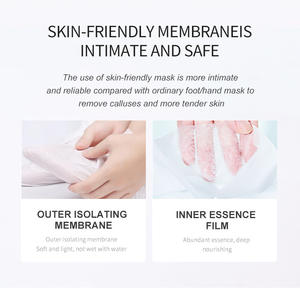 Vente en gros de <span class=keywords><strong>chaussettes</strong></span> de masquage des pieds avec logo personnalisé offre spéciale masque naturel et exfoliant pour les pieds peel de masquage des pieds original - Product Image 5