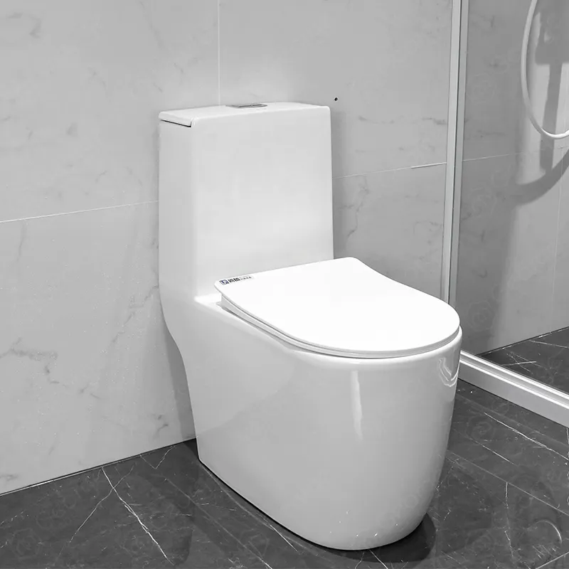 Modern Ceramic Sanitary Ware redondo Floor-Mounted Branco Banheiro WC WC Conjunto com Bidé Wall Mounted P-Trap Design para Hotéis