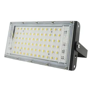 Proiettori a LED 50W da 2 riflettori grigiosi con temperature di colore bianco caldo e RGB fonte di alimentazione AC per l'illuminazione del paesaggio - Product Image 3