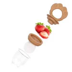 Wholesale Eco-friendly BPA Free Kids Fruit Pacifier Baby Feeder Silicone Fruit Feeder For Baby Food Feeder Supplier