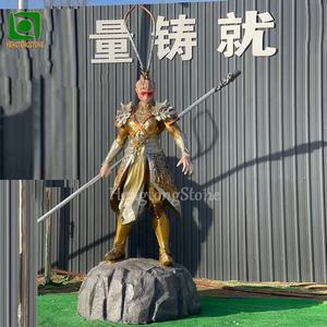 מיתוס מפורסם סיני פיברגלס וו קונג פסל שרף קריקטורה - Product Image 3