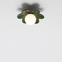 Plafonnier nordique moderne pour couloir, design minimaliste en verre avec source de lumière LED, base en fer pour porche, chambre à coucher, chevet