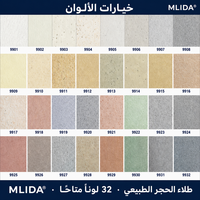 Peinture à texture granitique, revêtement mural extérieur imperméable en pierre véritable pour villas, hôtels, mosquées, façades de bâtiments commerciaux, usines, OEM