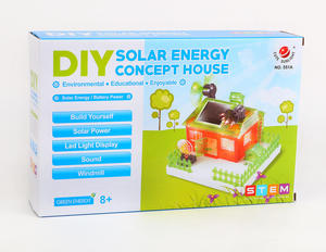 Concepto de energía solar casa juguetes educativos DIY aprendizaje ciencia <span class=keywords><strong>kit</strong></span> creación STEM casa juguete ciencia Kits para niños - Product Image 2