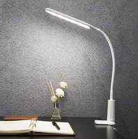Lampe de bureau LED portable et pliable, protection oculaire, abat-jour blanc, double température, contrôle tactile – Idéale pour bureau et table de chevet, vente en gros