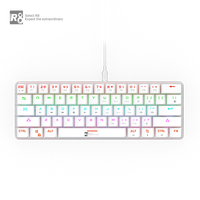 Custom 61 Keys Wired Mechanical Keyboard With Type-c Interface USB RGB Computer Mechanical Switch Backlit Gaming Keyboard